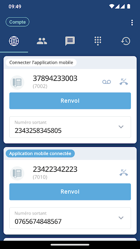 Android application BIM - Business Mobility screenshort