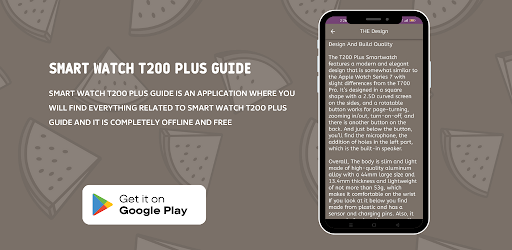 Smart Watch T200 plus Guide Screen 2