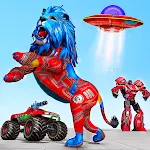 Cover Image of Unduh Space Robot Transport Games - Lion Robot Car Game 1.2 APK