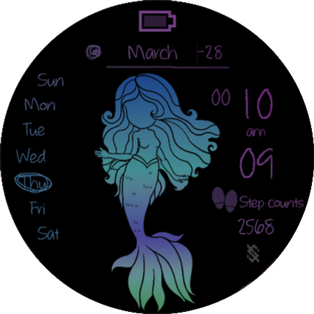 BFF53- Neon Art Mermaid Color screenshot 21