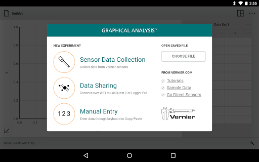 Screenshot of Graphical Analysis