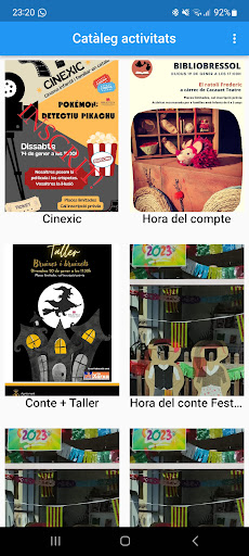 Android application Biblioteca Vidreres screenshort