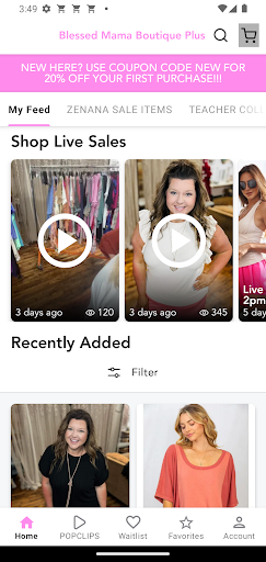 Screenshot of Blessed Mama Boutique Plus