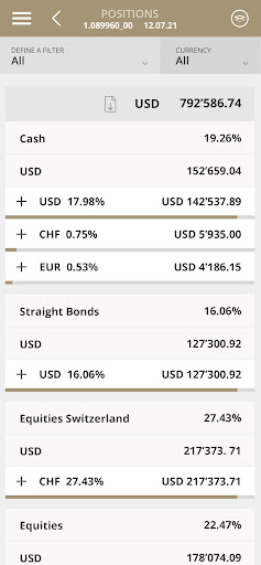 Baumann & Cie E-Banking Screen 3