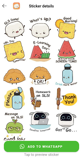 Yummy Buddies WhatsApp Sticker Screen 3