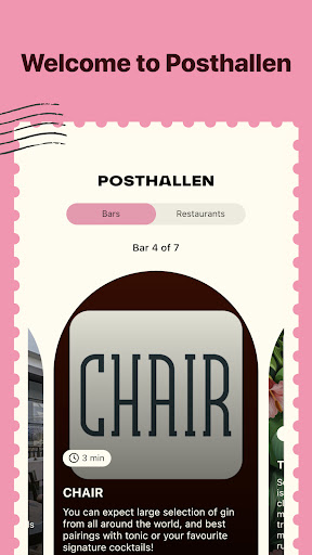 Android application Posthallen screenshort