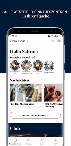 Android application Spandau Arcaden screenshort