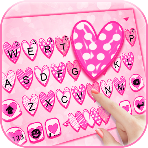 Doodle Love Pink Theme  Icon
