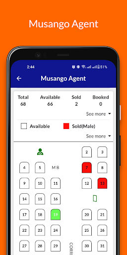 Musango Bus Service Agent Screen 3