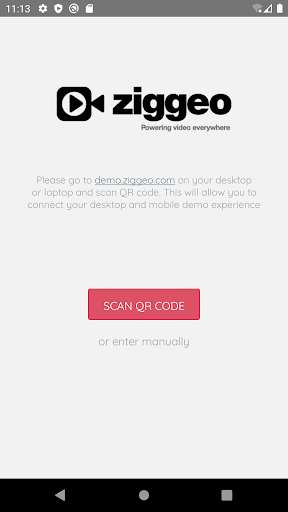Android application Ziggeo demo. React Native screenshort