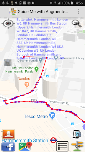 Walking Navigation AR! Screen 2
