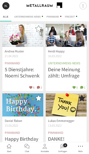 Android application RAUMstation screenshort