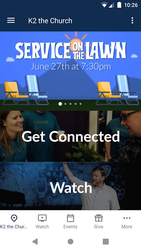 Android application K2 the Church App screenshort