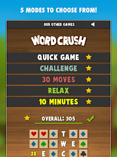 Captura de pantalla de Word Crush PRO