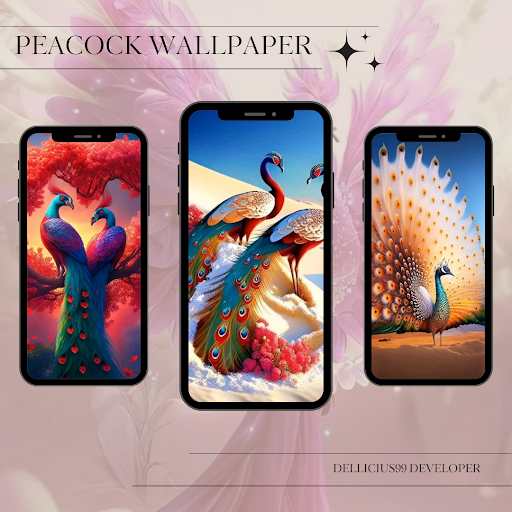 Android application Wallpaper of Peacock screenshort
