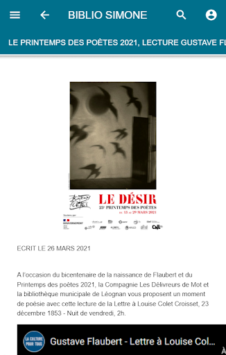 Android application Médiathèque Rezé screenshort