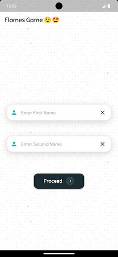 Android application FLAMES Game screenshort