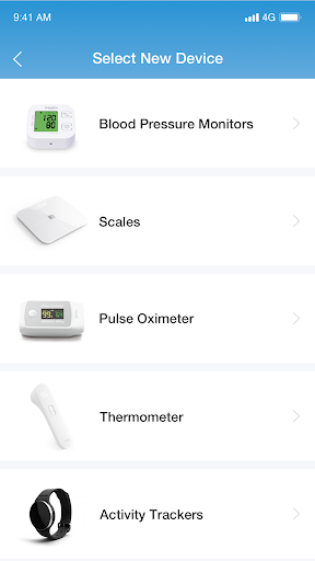 Screenshot of iHealth MyVitals