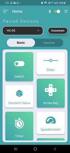 Android application Arduino Bluetooth Control Plus screenshort