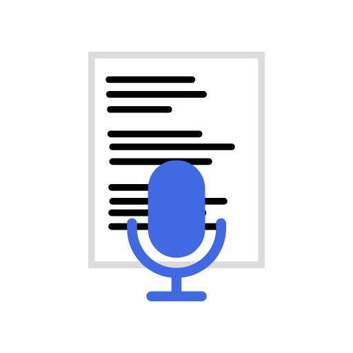 VoxyText: voz a texto logo