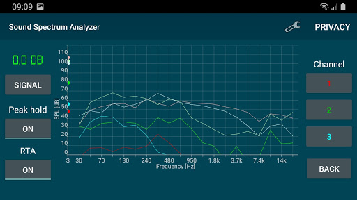 Sound Spectrum Analyzer Screen 3
