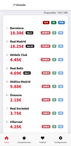 Android application FanSportMarket screenshort