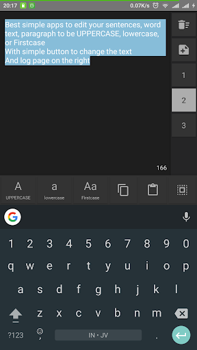 LetterCase Modifier Screen 3