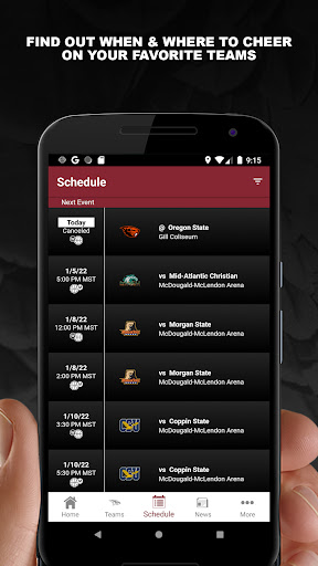 NCCU Eagles Athletics Screen 2