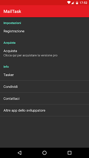 Anteprima dell'app