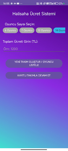 Halı Saha Ücret