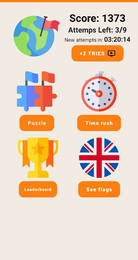 Android application Flaggy - The Flag Frenzy screenshort