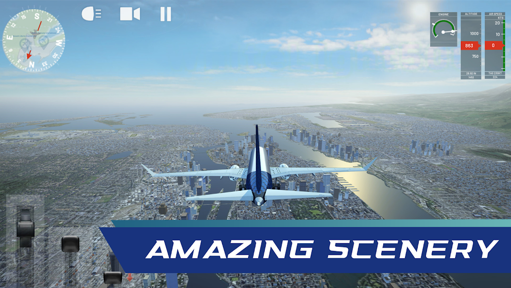 Flight Simulator Plane Game v0.19.0 MOD (Unlocked) APK