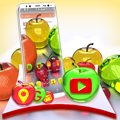 Crystal Fruits Launcher Theme logo