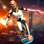 Cover Image of Télécharger Flying Surfer Grand Robot Superhero: Crime Games  APK