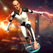 Flying Surfer Grand Robot Superhero : Crime Games