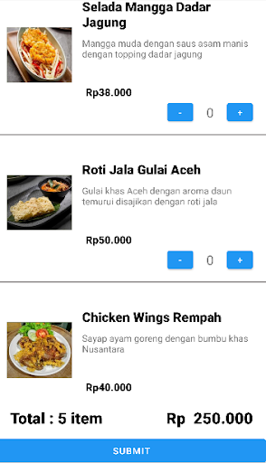 Sistem Reservasi Restoran Screen 3