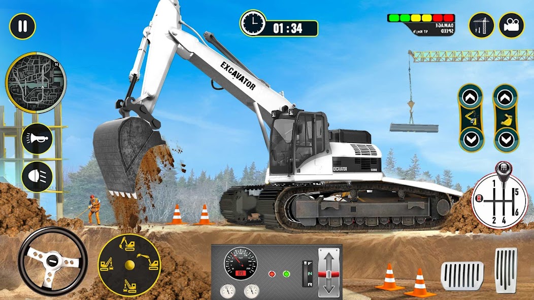Heavy Excavator Simulator Game 8.6 APK + Mod (Mod speed) for Android