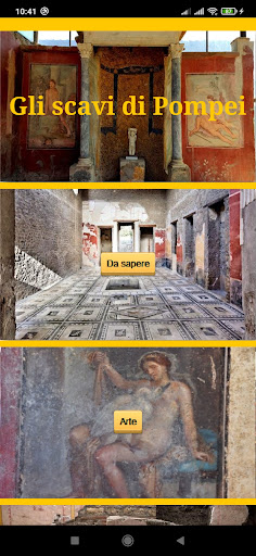 Android application Pompei: Gli scavi screenshort