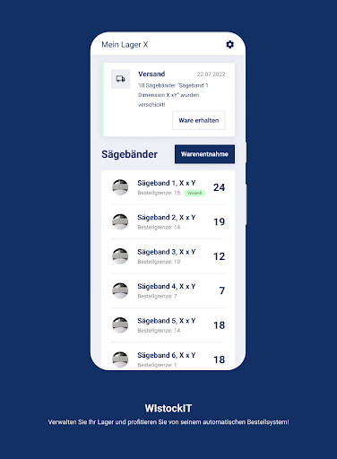 Android application WIstockIT screenshort