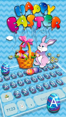 最新版、クールな Happy Easter のテーマキーボーのおすすめ画像2