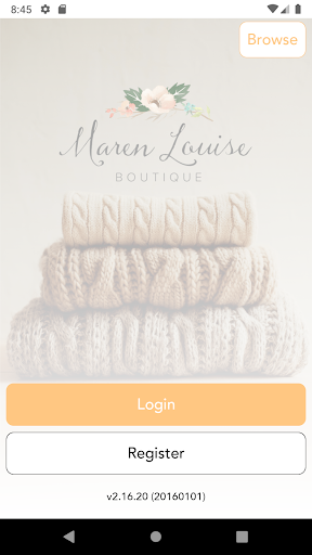 Android application Maren Louise Boutique screenshort