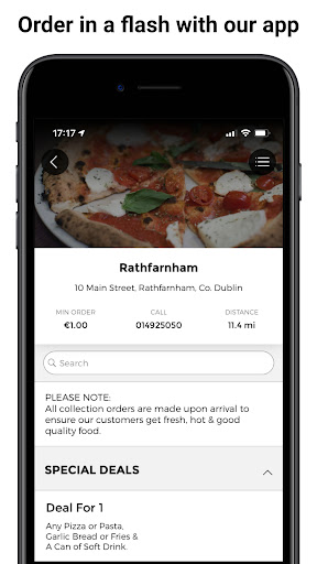 Vista previa de la aplicación