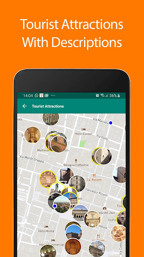 Android application Bologna Offline Map and Travel screenshort