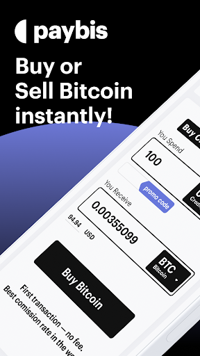 Android application Paybis Crypto Wallet: Buy BTC screenshort