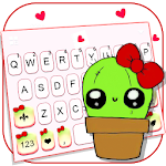 Cover Image of Download Cute Girly Cactus Keyboard The  APK