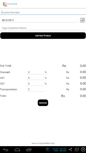 Simple Invoice System Software