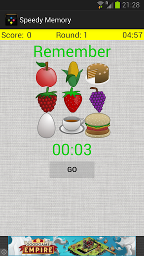 Speedy Memory Game
