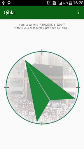Android application Qibla screenshort