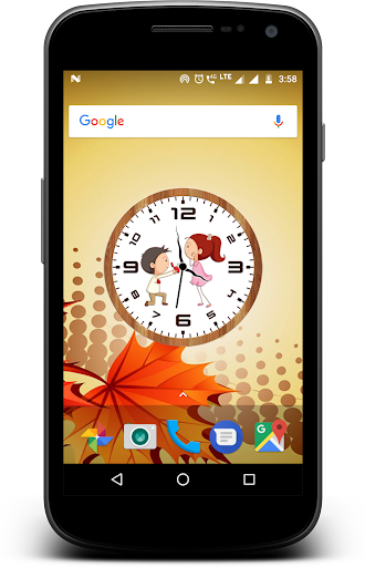 Love clock live wallpaper Screen 2