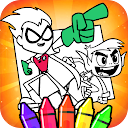 Téléchargement d'appli Teen Titans Coloring Go Cartoon Book Installaller Dernier APK téléchargeur